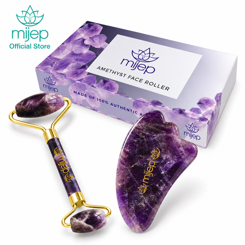 Amethyst Roller with Gua Sha