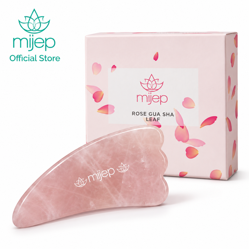 Rose Quartz Gua Sha (Leaf Shape)