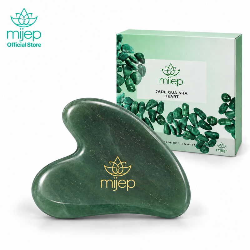 Jade Gua Sha (Heart Shape)