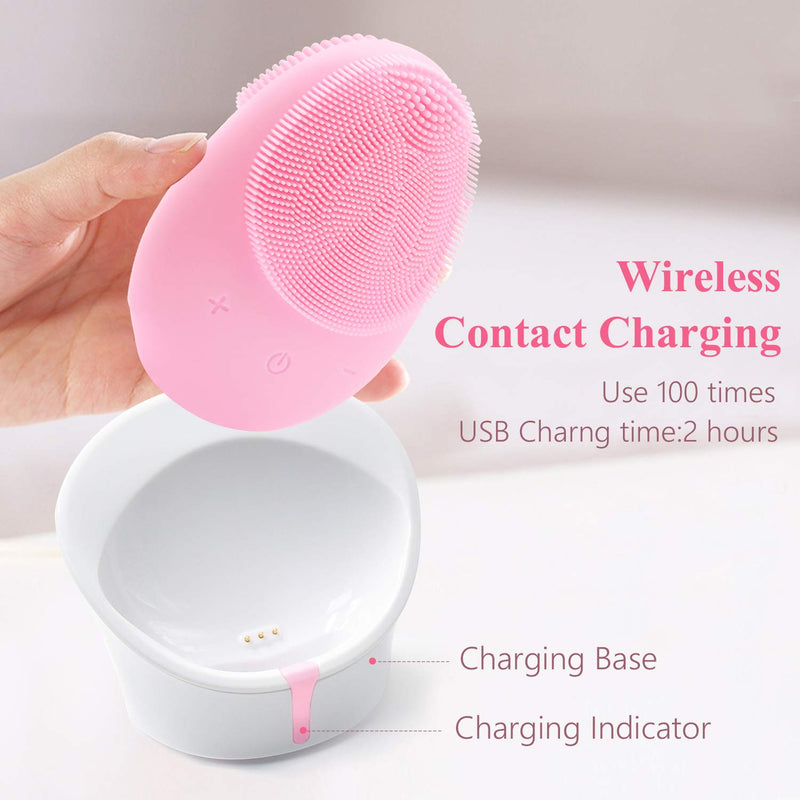 Sonic Facial Cleansing Brush (Pink) - MIJEP