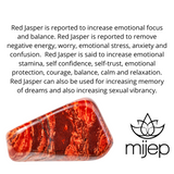 MIJEP Red Jasper Gua Sha HEART Shape - MIJEP