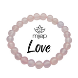 Authentic ROSE QUARTZ  Healing Bracelet – 7mm Good luck bracelet brings Success, Wealth and Energy to the wearer - MIJEP